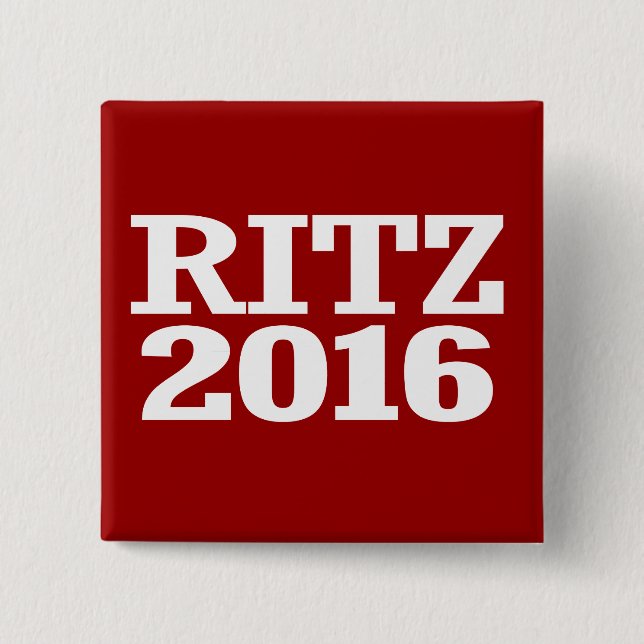 Ritz - Glenda Ritz 2016 15 Cm Square Badge (Front)