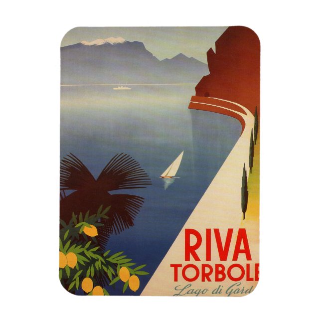 Riva Torbole, Lago di Garda Magnet (Vertical)