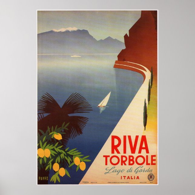Riva Torbole, Lago di Garda Poster (Front)