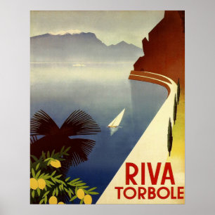 Riva Torbole, Lake Garda, Italy, Italian riviera Poster