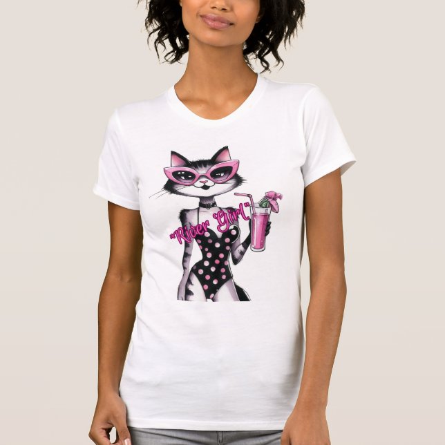 Rivah Girl Cat T-shirt (Front)
