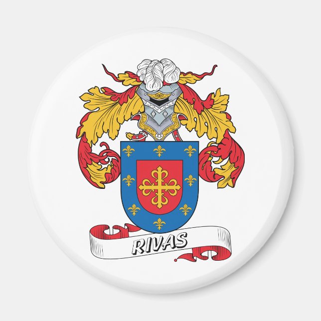 Rivas Family Crest Magnet (Front)