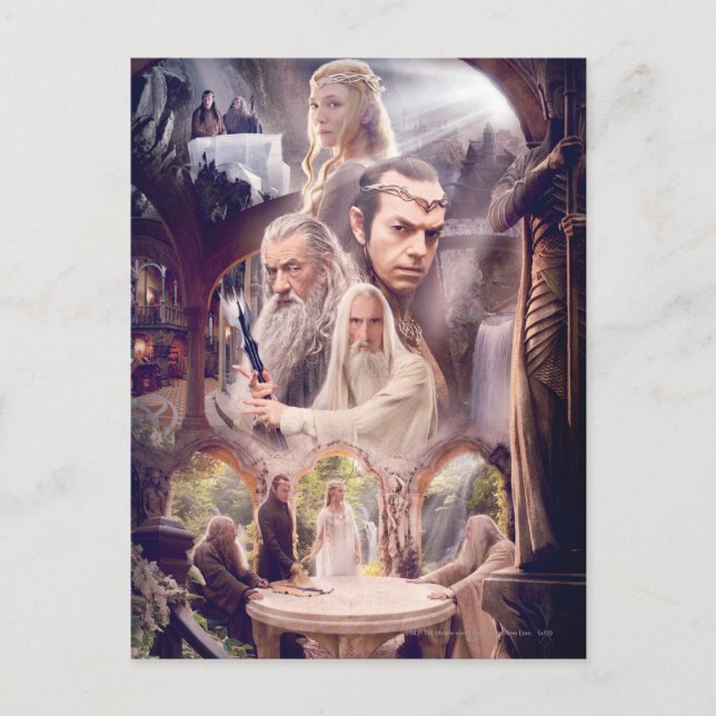 Rivendell Character Collage Postcard (Front)