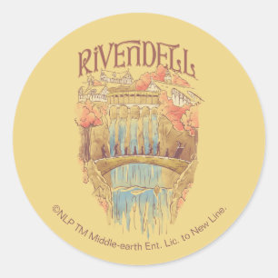 RIVENDELL™ Fellowship Watercolor Illustration Classic Round Sticker