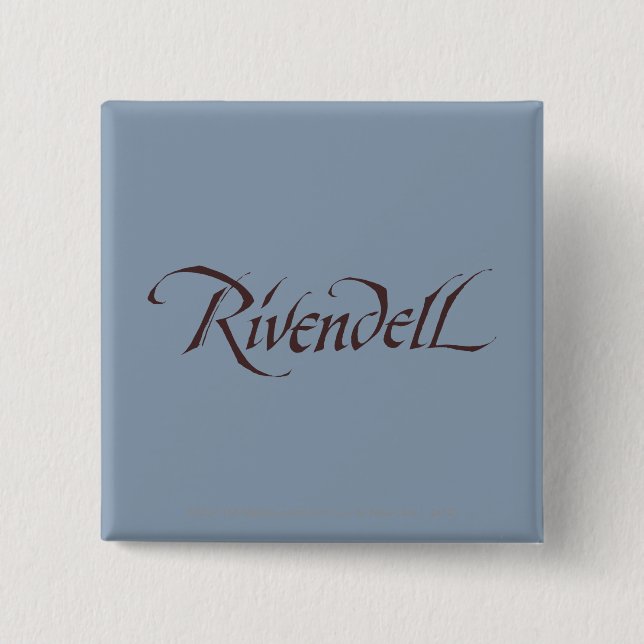 Rivendell Name Solid 15 Cm Square Badge (Front)
