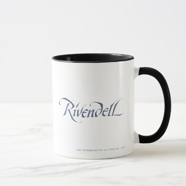 Rivendell Name Textured Mug (Right)
