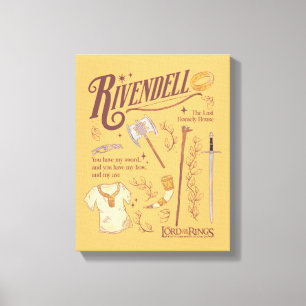 RIVENDELL™ Watercolor Collage Graphic Canvas Print
