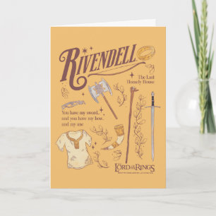 RIVENDELL™ Watercolor Collage Graphic Card
