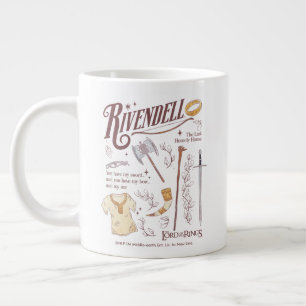 RIVENDELL™ Watercolor Collage Graphic Large Coffee Mug