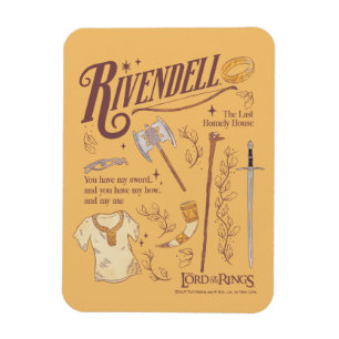 RIVENDELL™ Watercolor Collage Graphic Magnet