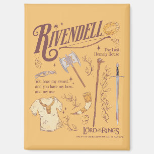 RIVENDELL™ Watercolor Collage Graphic Magnet