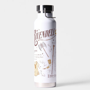 RIVENDELL™ Watercolor Collage Graphic Water Bottle