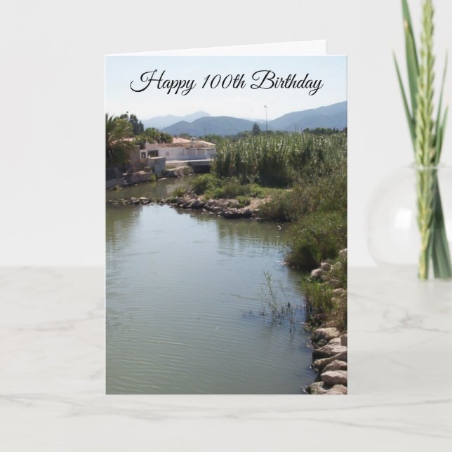 River 100th Birthday Card (Front)