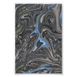 River Abstract Painting Best landscape abstract Photo Print
