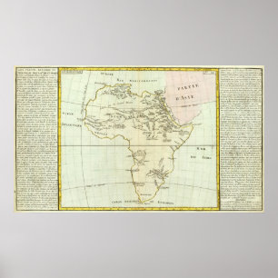 River and Mountains of Africa Poster