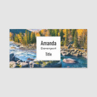River and Mountains Scenic Photo