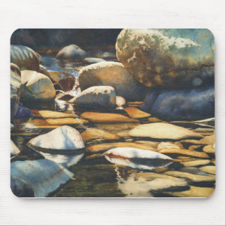River and wildlife designs by Mary Rollins Mouse Pad