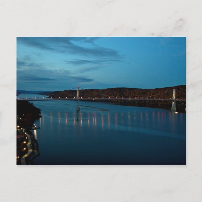 River At Night Postcard (Front)