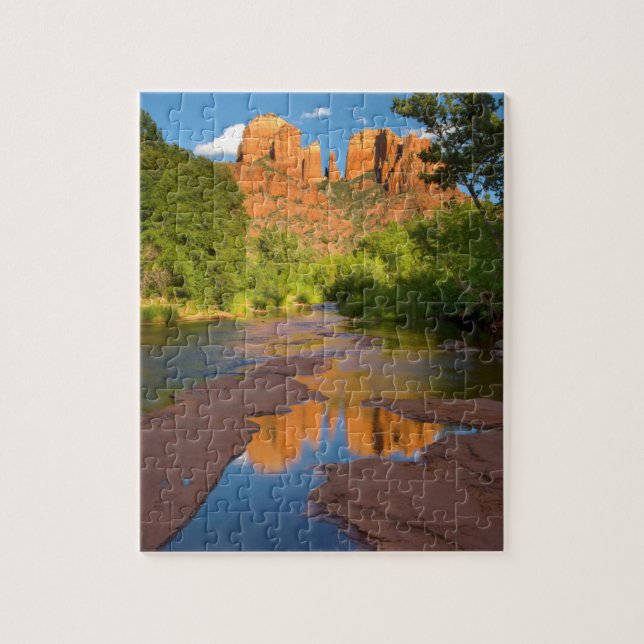 River at Red Rock Crossing, Arizona Jigsaw Puzzle (Vertical)