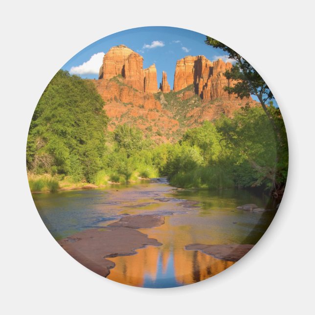 River at Red Rock Crossing, Arizona Magnet (Front)