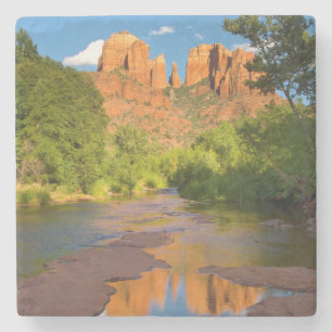 River at Red Rock Crossing, Arizona Stone Coaster