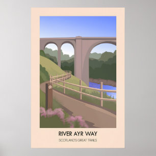 River Ayr Way Scotlands Great Trails Poster