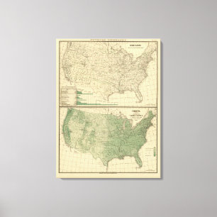 River basins, Forestry Canvas Print