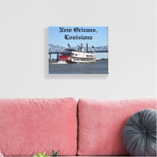 River Boat Canvas Print
