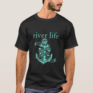 River Boat Life Anchor Cute Southern Mint Camping T-Shirt