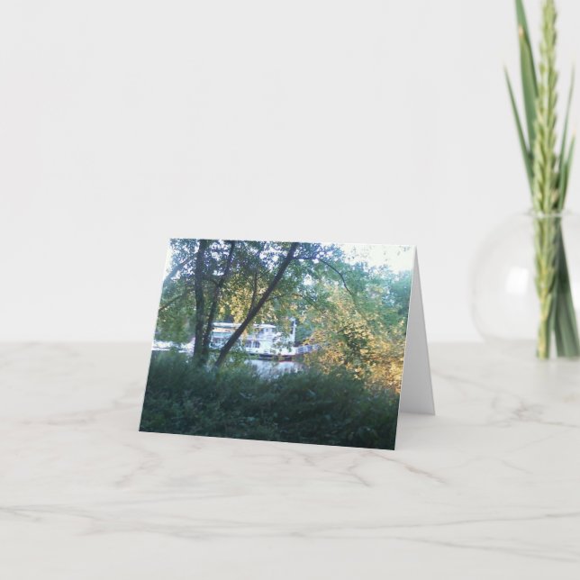 River Boat Note Card (Front)