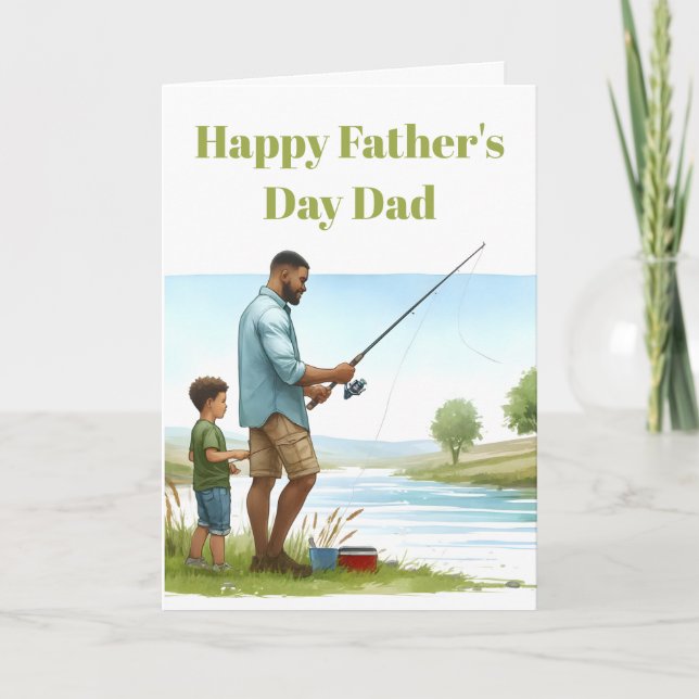 River Bond: Father & Son Fishing Card (Front)