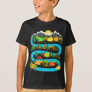 River Camping Design T-Shirt