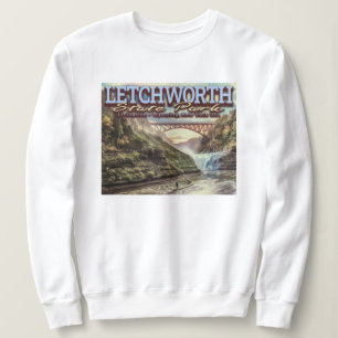 RIVER CANOEING - LETCHWORTH STATE PARK - NEW YORK SWEATSHIRT