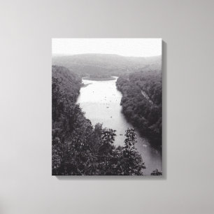 River Circle Canvas Print