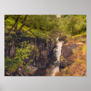 River Coe Waterfall Poster