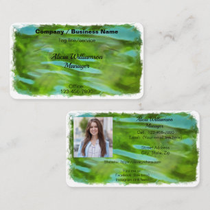 River Crane Reflections 0335 Business Card