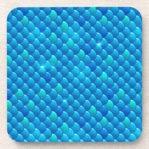 river fish scales coaster