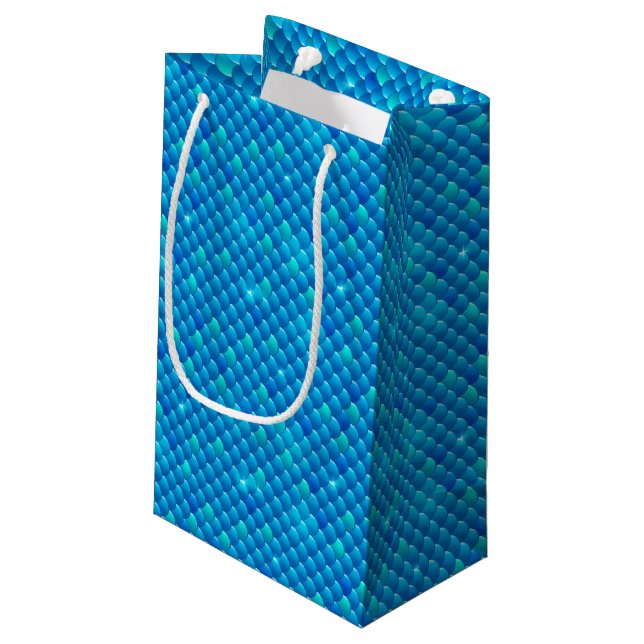 river fish scales small gift bag (Back Angled)