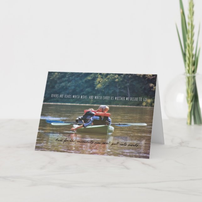RIVER FLOAT Greeting Card (Front)