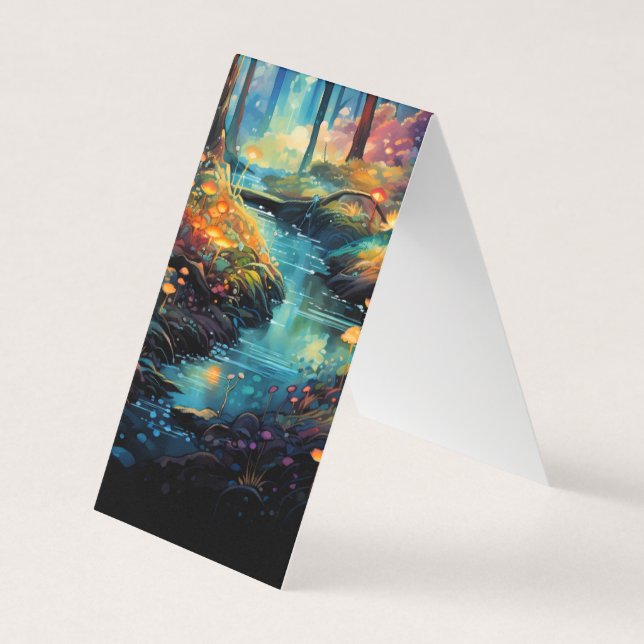 River Forest Folding Bookmarks Bookmarker Business Card (Front)