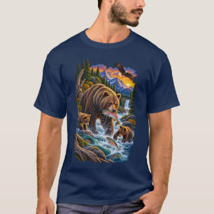 River Guardians – Vintage Grizzly Bear Family T-Shirt
