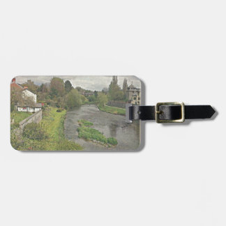 River Hafren in Newtown, Powys Luggage Tag