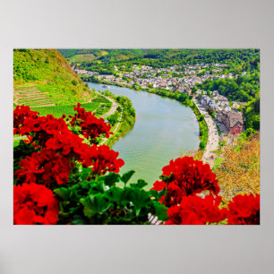 River in Cochem, Germany, Poster
