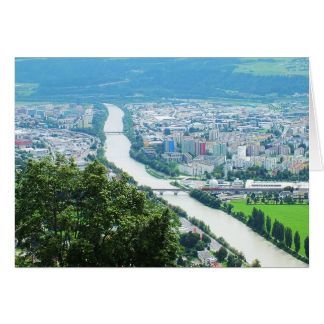 River Inn and Innsbruck card (Front Horizontal)