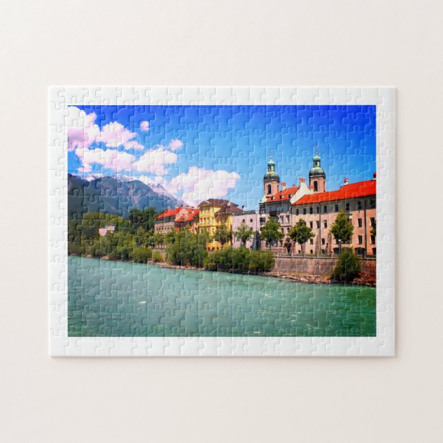River Inn at Innsbruck Austria Jigsaw Puzzle (Horizontal)