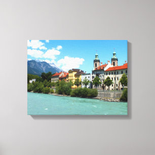 River Inn at Innsbruck Canvas Print