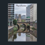 River Irwell - The Salford Manchester Boundary Postcard<br><div class="desc">Riverside,  Salford & Manchester - photo taken July 2024</div>