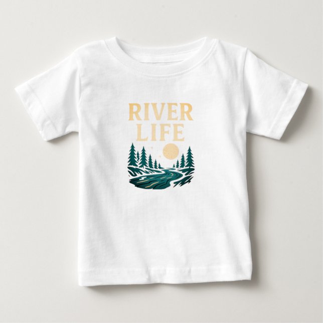 River Is Life T-Shirt – Nature Inspired  (Front)