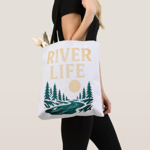 River Is Life Tote Bag – Nature Inspired Accessory