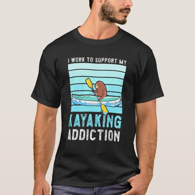 River Kayaking Design For A Kayaker T-Shirt (Front)